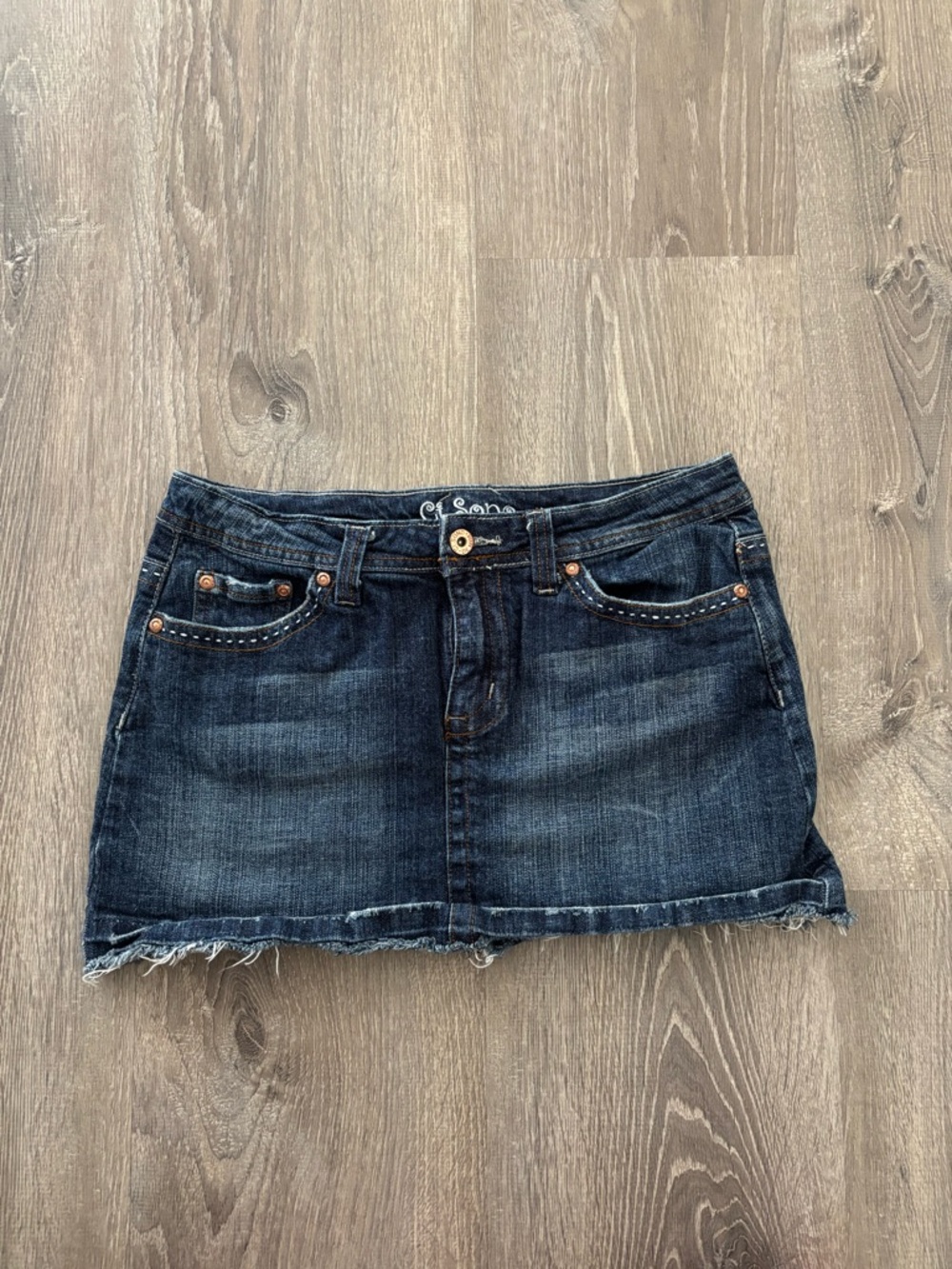 Vintage Ci Sono Y2k Mini Jean Skirt (M)